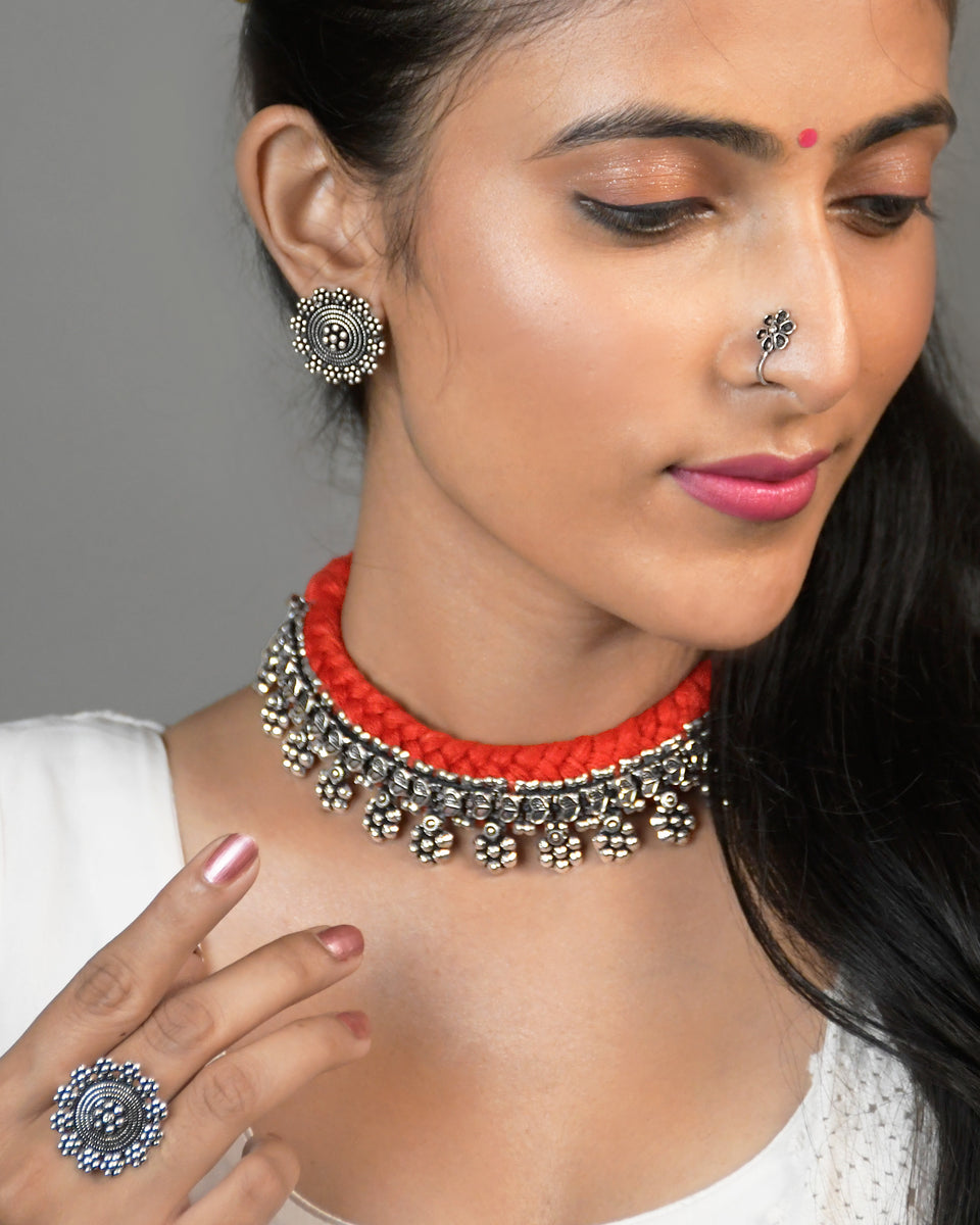 Shilpi Threaded Jewellery Set – Naman Arts
