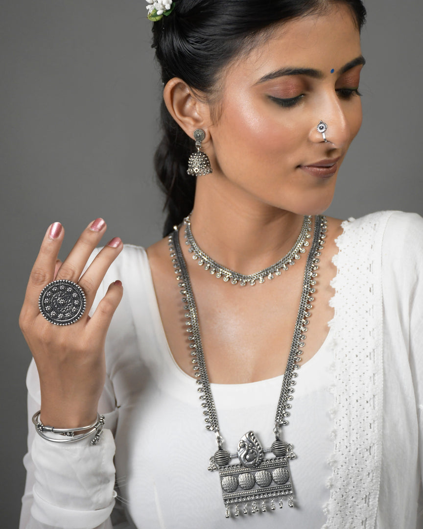 Pakhi 7 Piece Chain Pendant Jewellery Set Combo