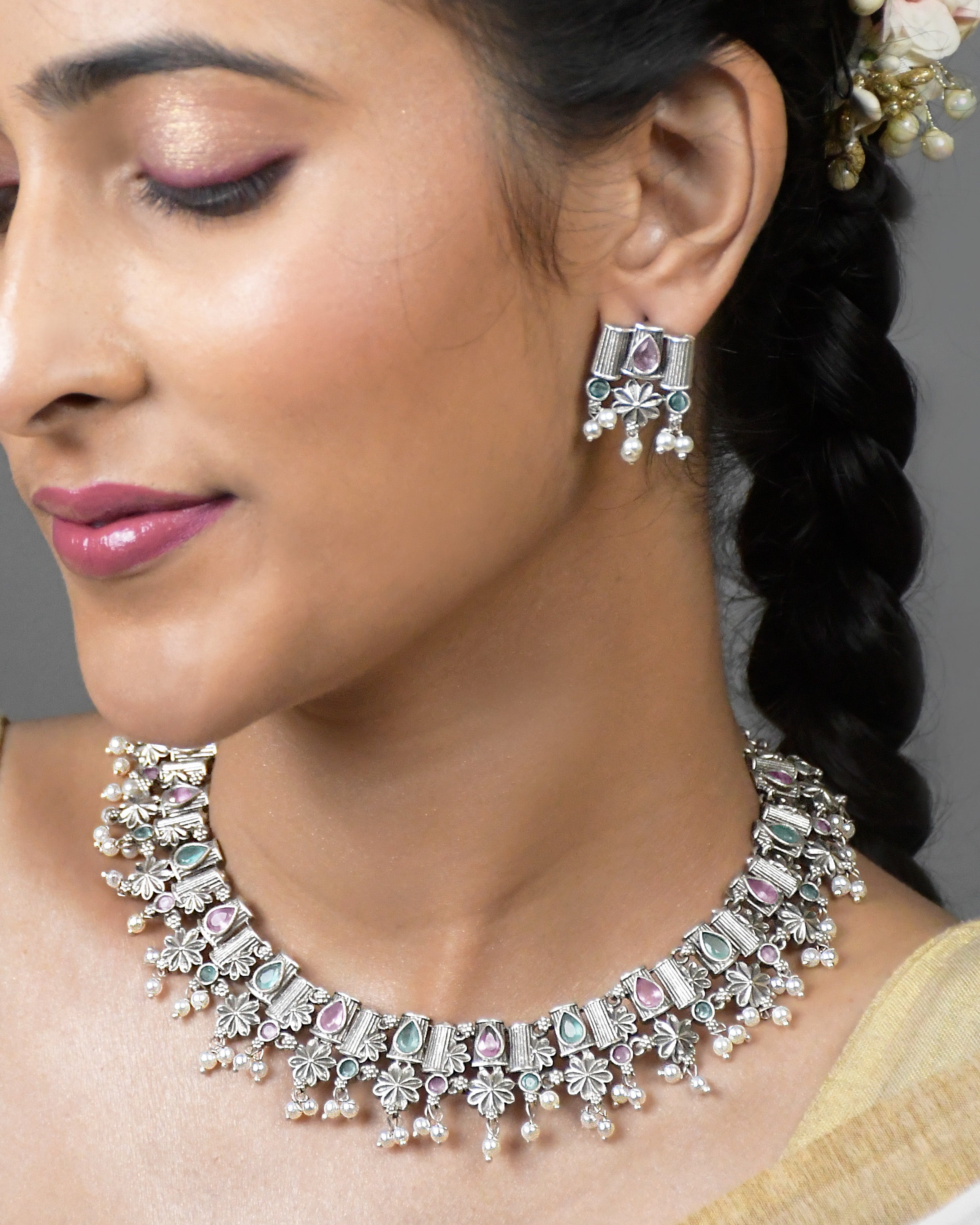 Anvy Stone Necklace Set