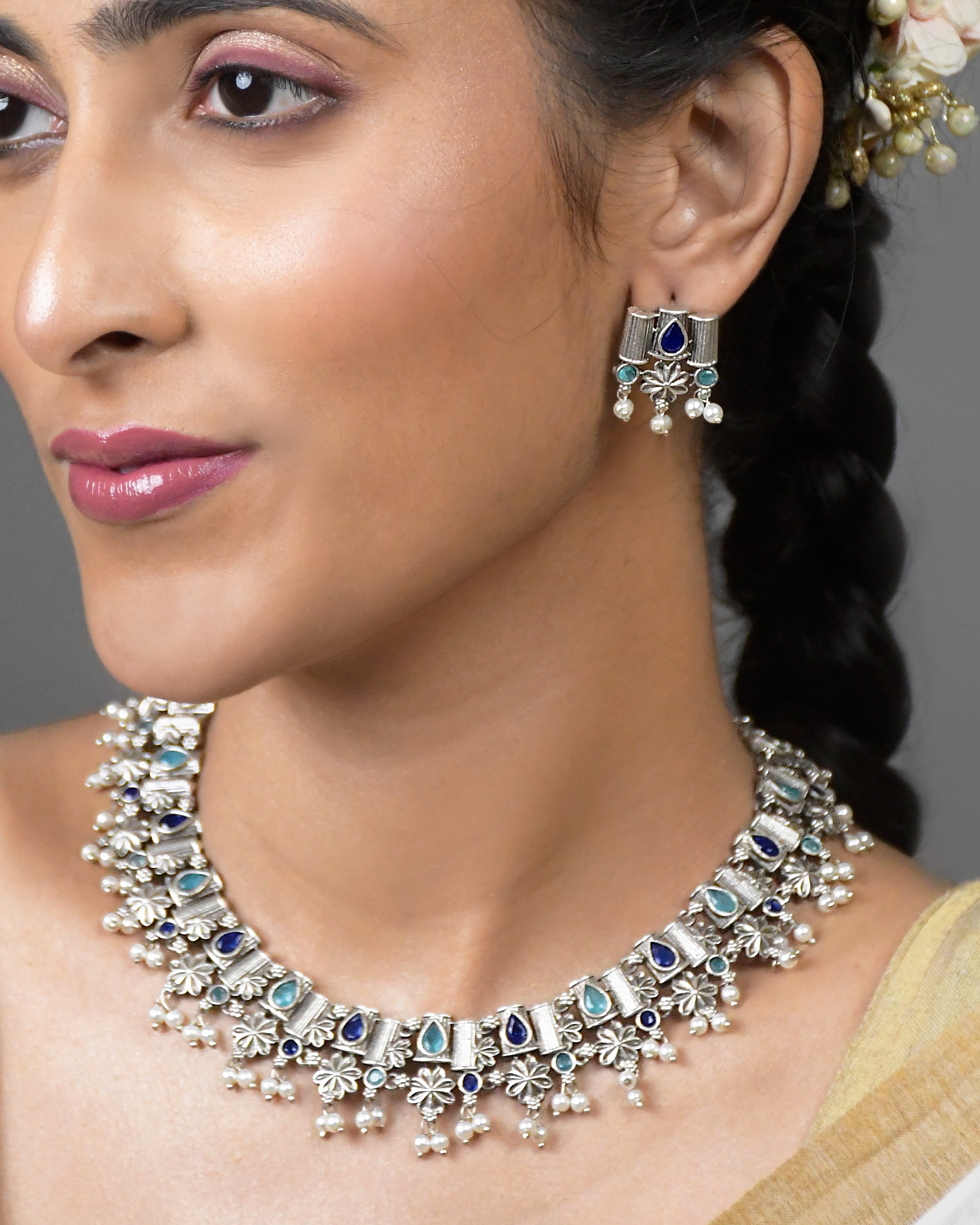 Anvy Stone Necklace Set