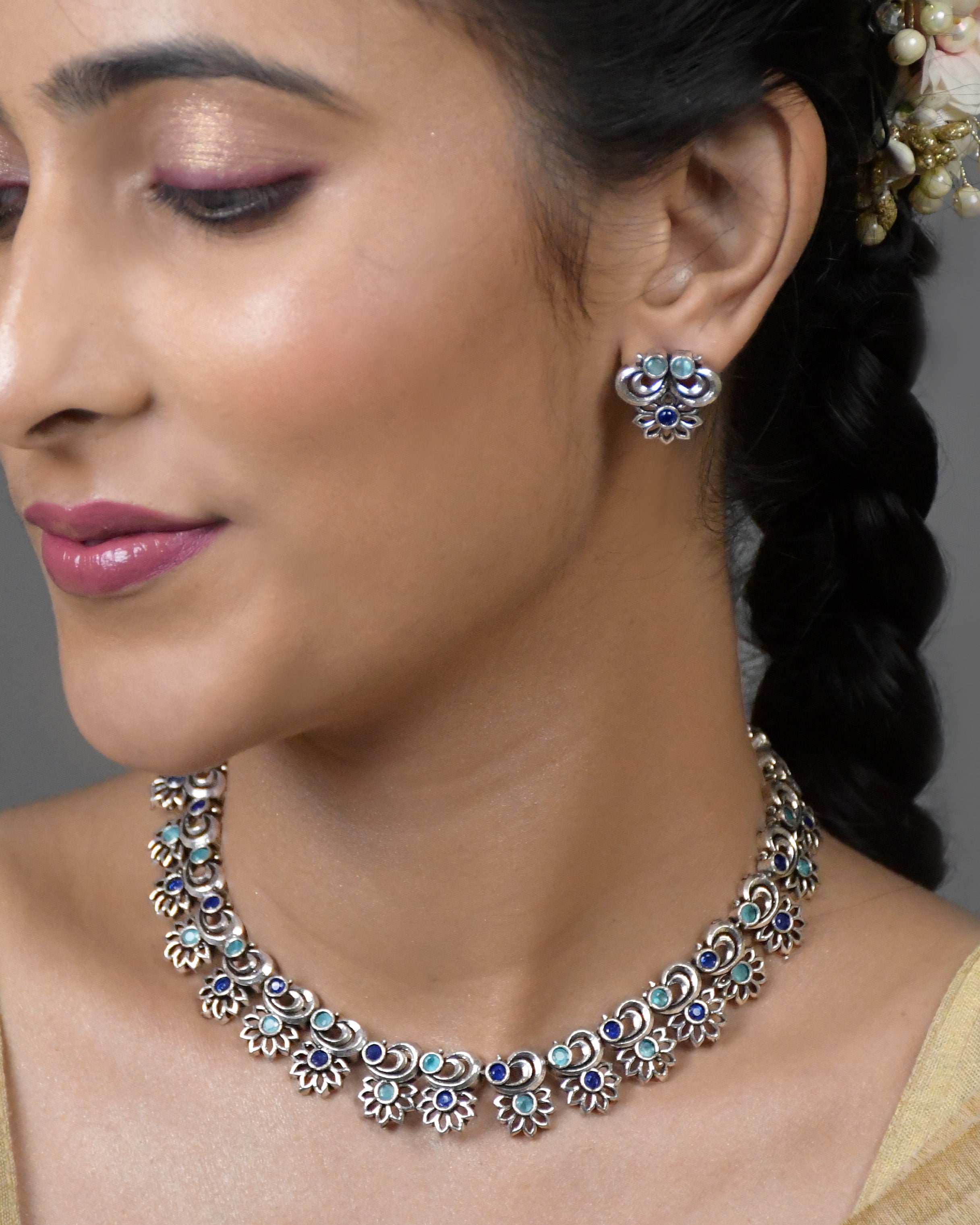 Radhya Stone Necklace Set