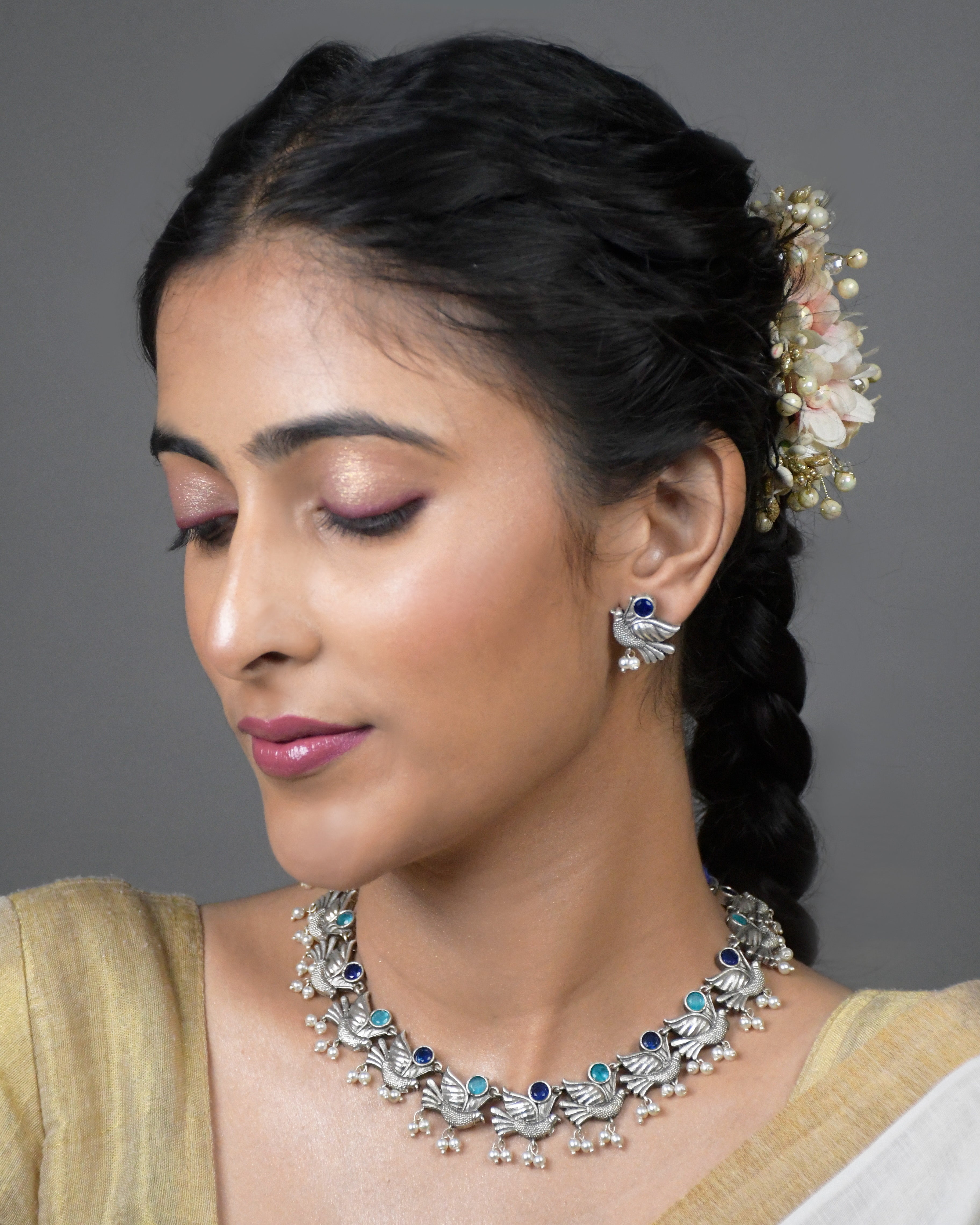 Mihika Stone Necklace Set