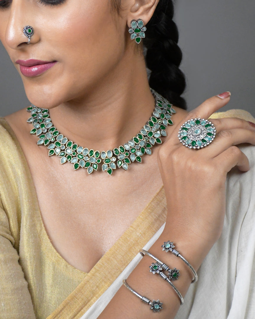 Reeva Stone Jewellery Set Combo
