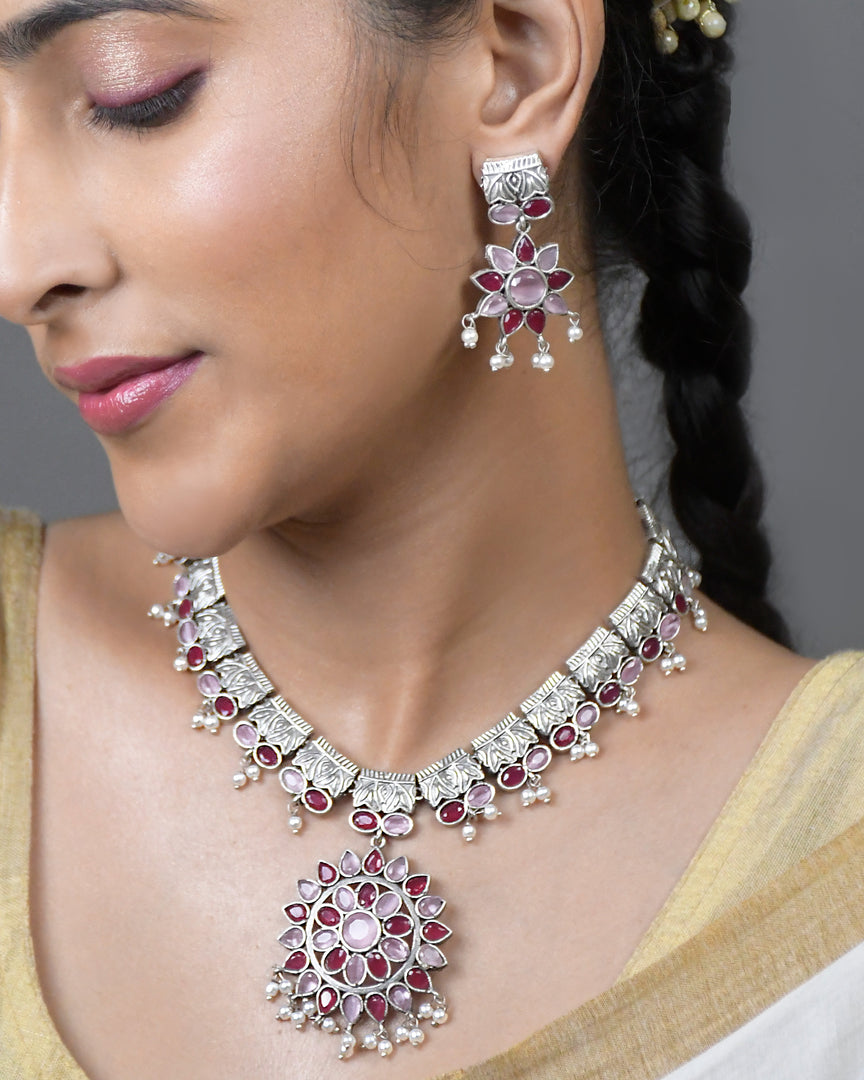 Sanya Stone Necklace Set