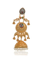 Load image into Gallery viewer, Ridhima Golden Earrings