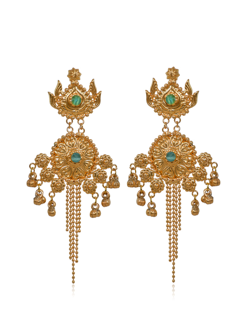Aarna Golden Earrings