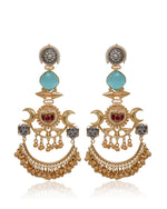Load image into Gallery viewer, Chaand Golden Earrings
