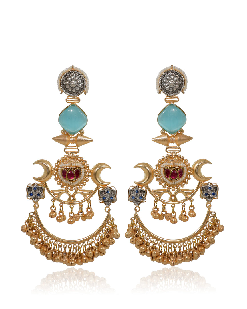 Chaand Golden Earrings