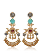 Load image into Gallery viewer, Chaand Golden Earrings