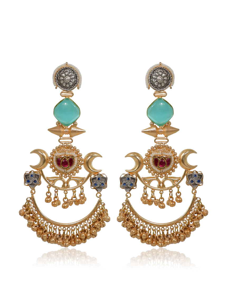 Chaand Golden Earrings