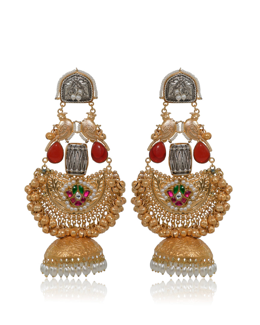 Padmika Golden Earrings