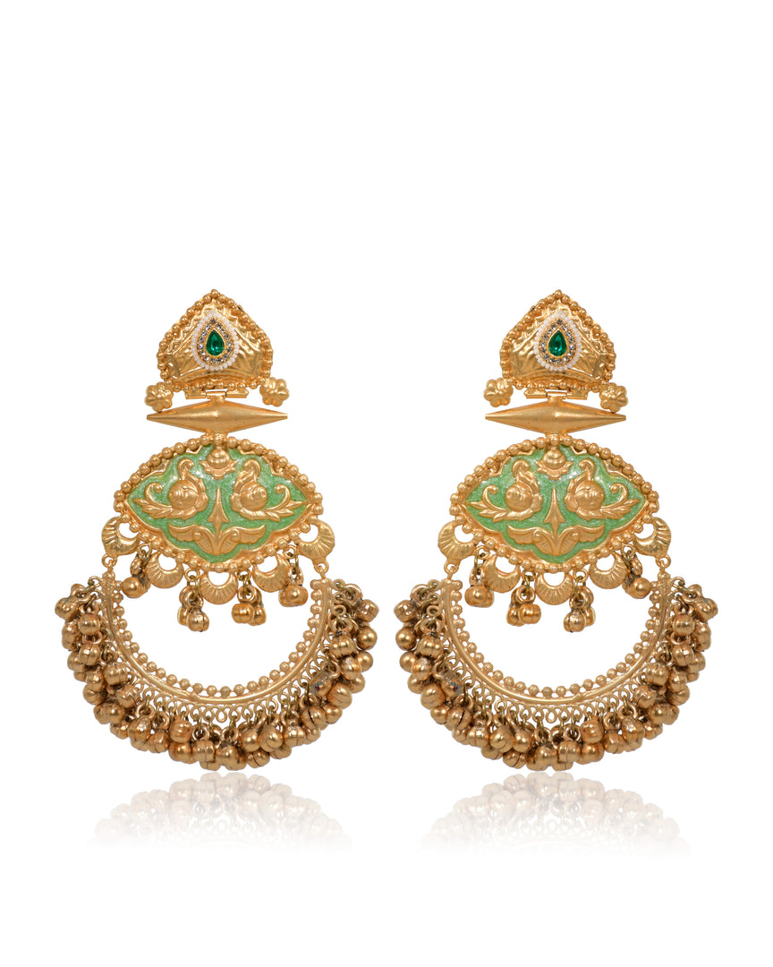 Suvarna Golden Earrings