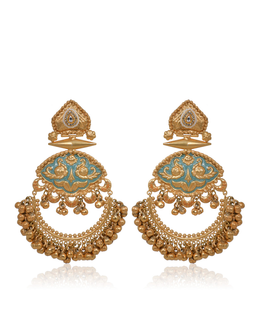 Suvarna Golden Earrings