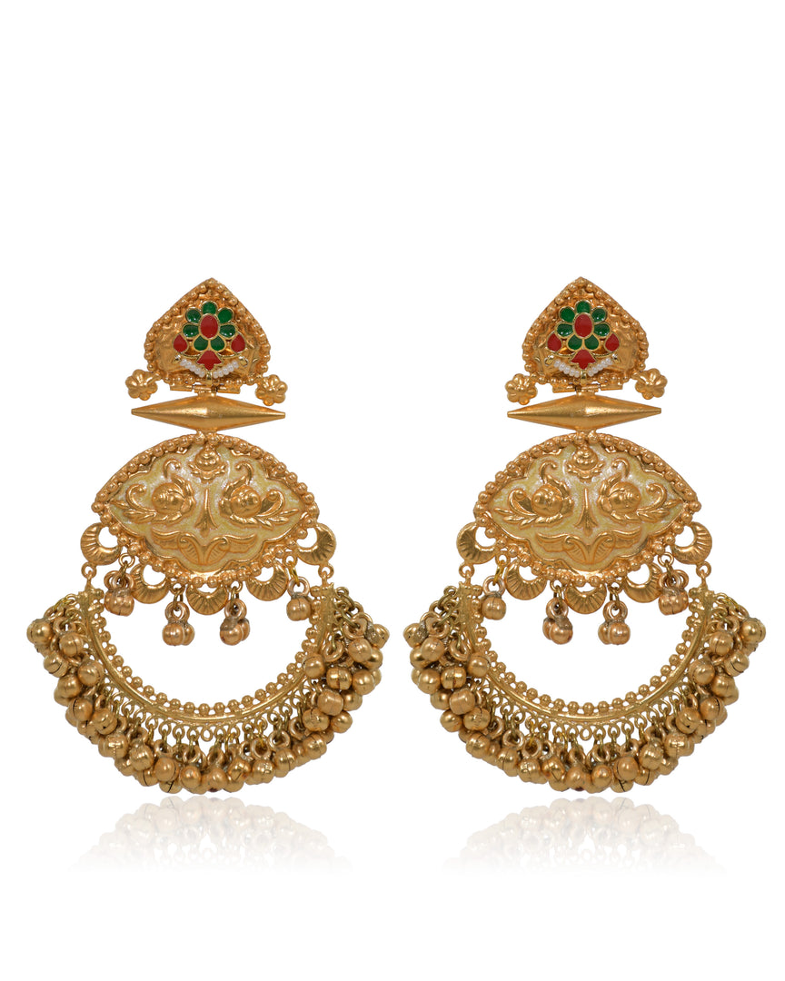 Suvarna Golden Earrings