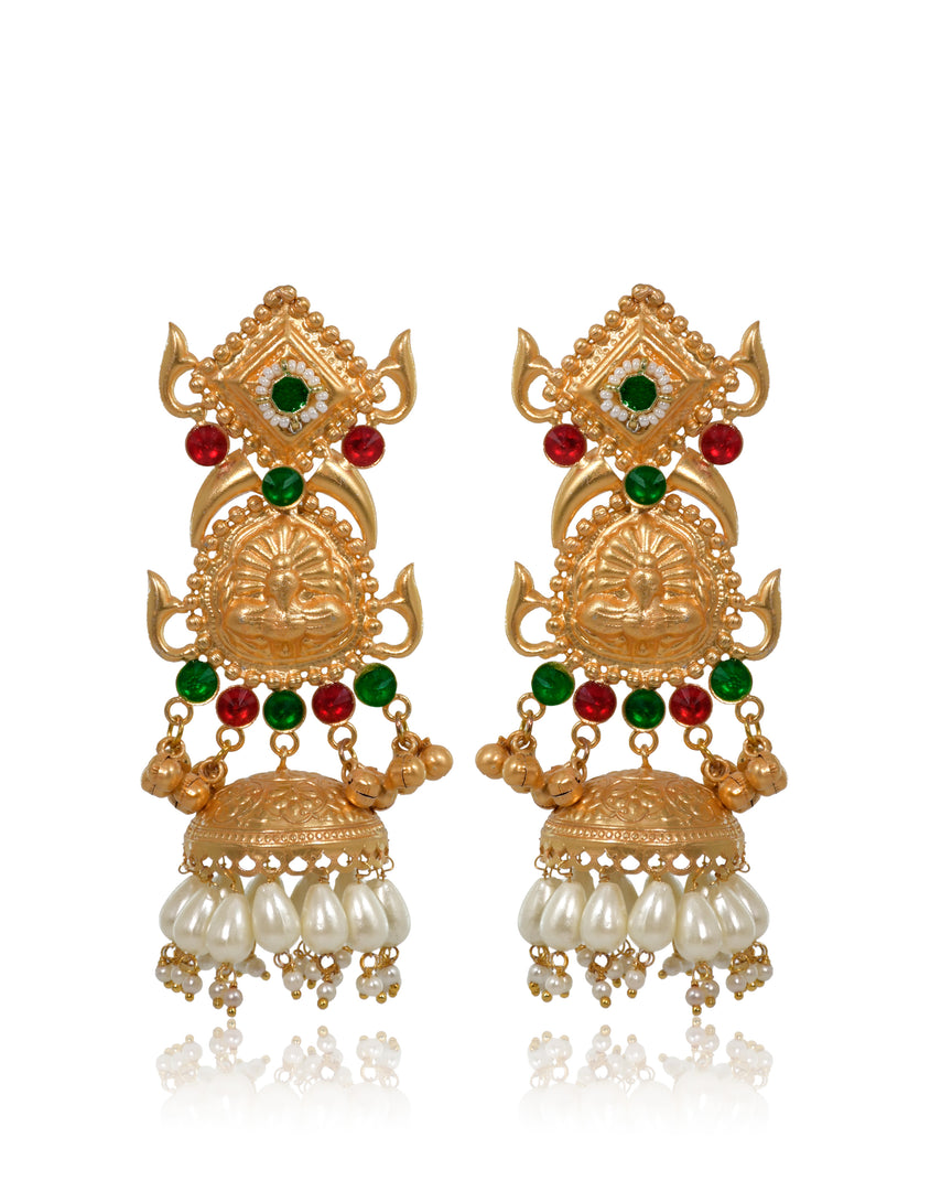 Vaibhavi Golden Earrings