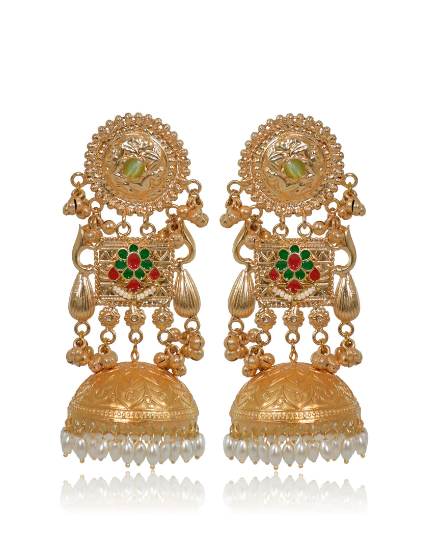 Swarnika Golden Earrings