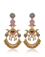 Load image into Gallery viewer, Chaand Golden Earrings