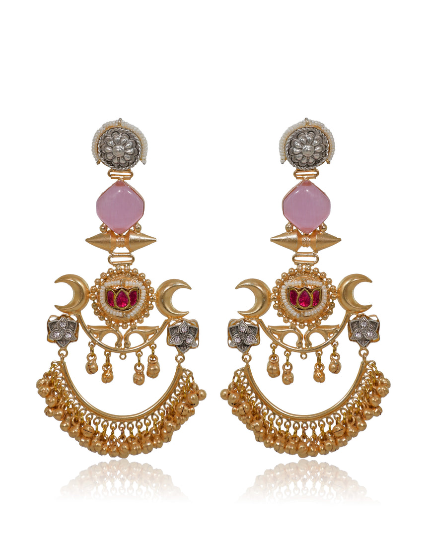 Chaand Golden Earrings