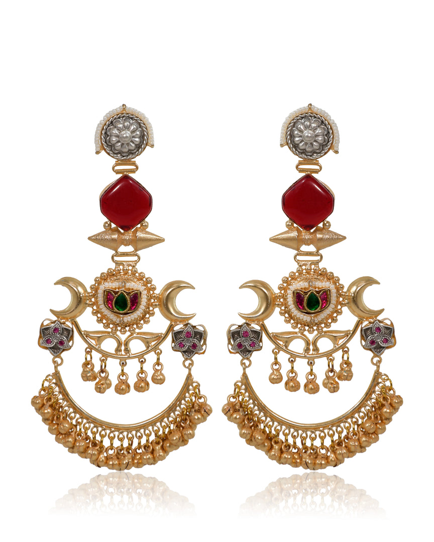 Chaand Golden Earrings