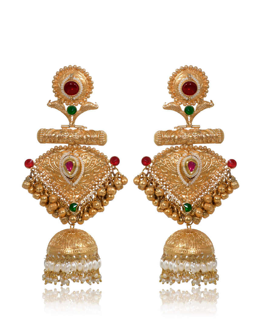 Nandini Golden Earrings
