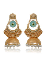 Load image into Gallery viewer, Aarohi Golden Earrings