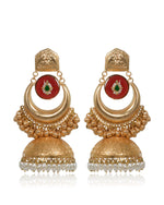 Load image into Gallery viewer, Aarohi Golden Earrings