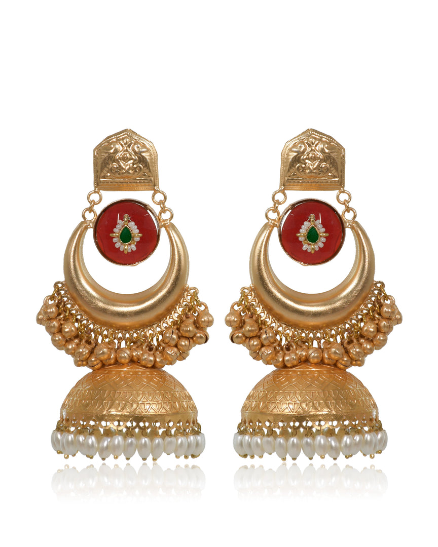 Aarohi Golden Earrings
