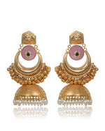 Load image into Gallery viewer, Aarohi Golden Earrings