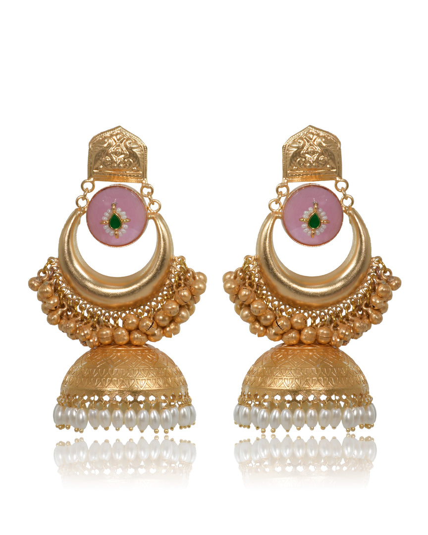 Aarohi Golden Earrings