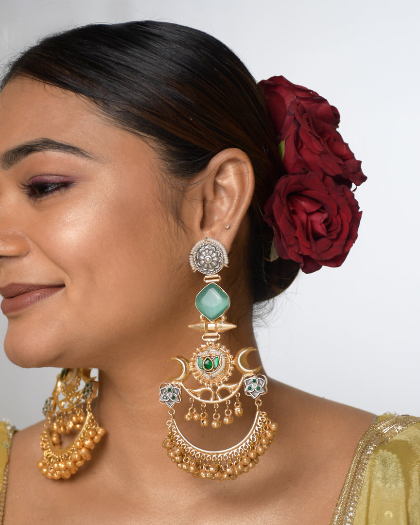Chaand Golden Earrings