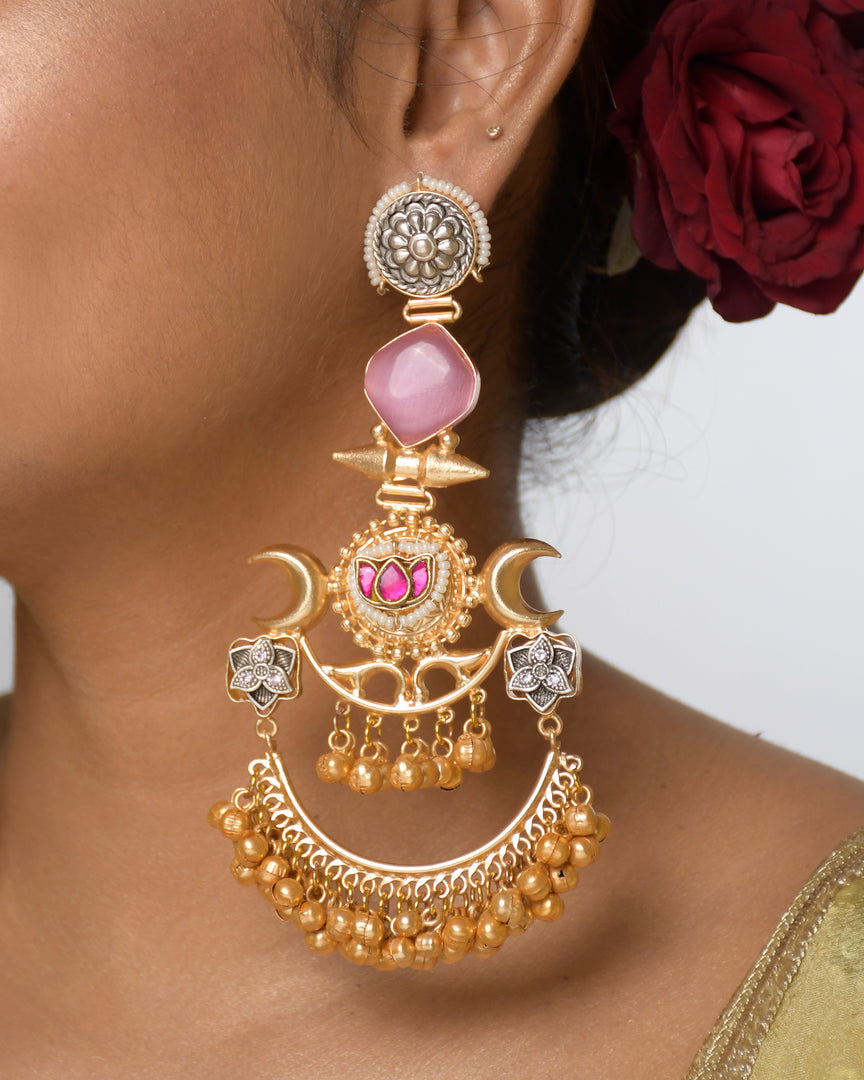 Chaand Golden Earrings