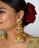 Load image into Gallery viewer, Azure Golden Earrings