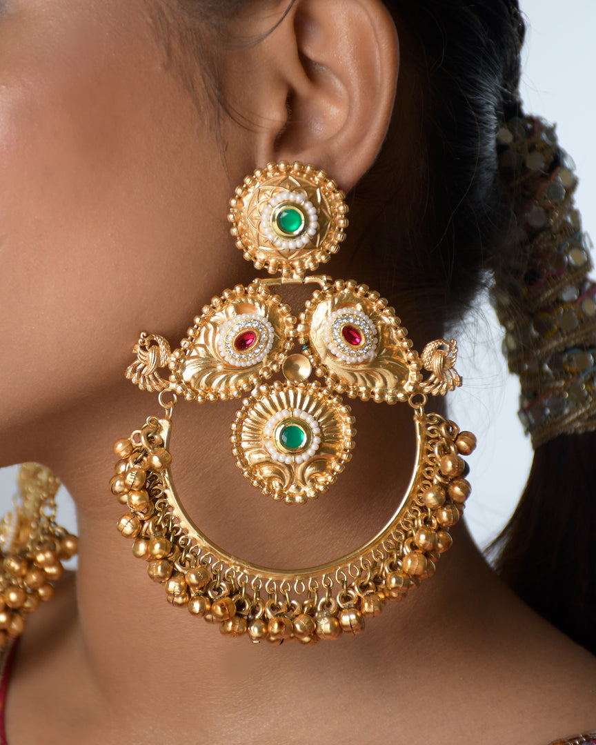 Rajeshwari Golden Earrings