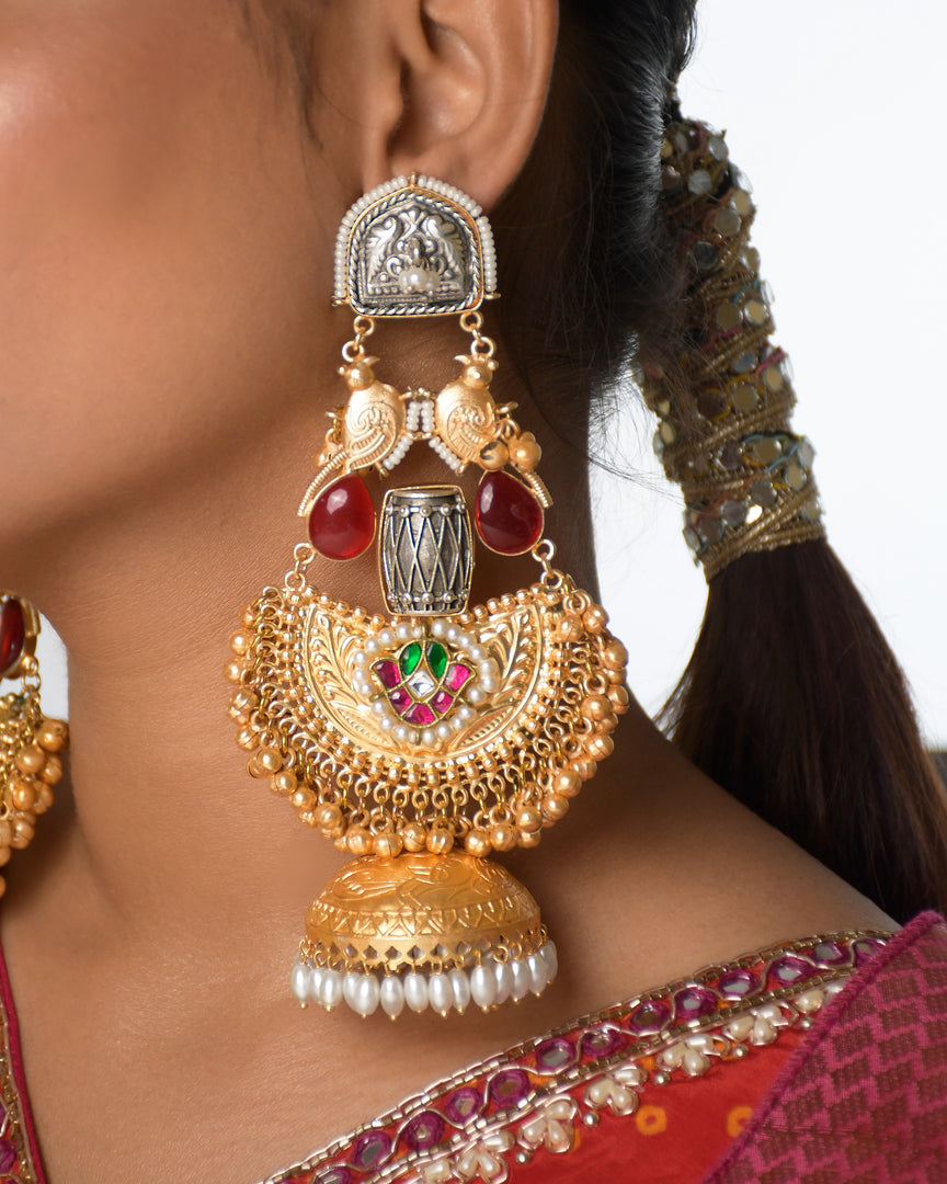 Padmika Golden Earrings