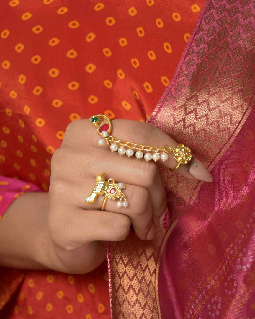 Ethnic Bird Peacock Duo