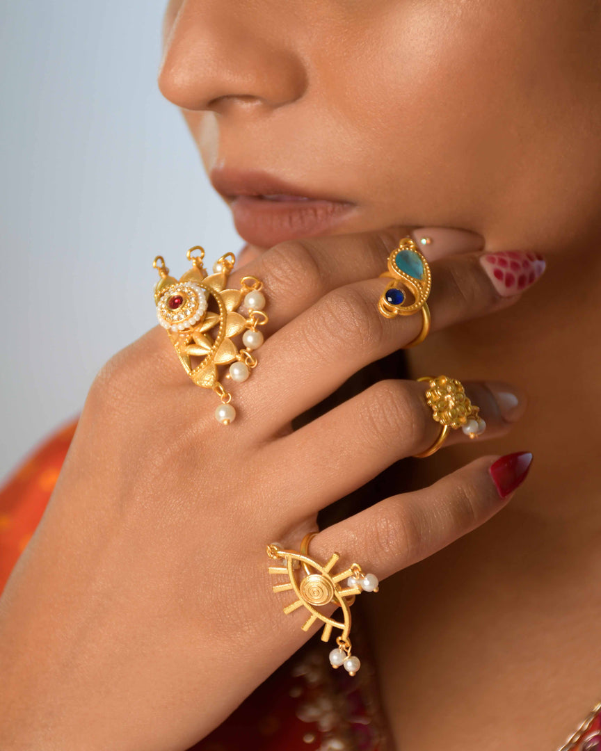 Golden Rings Combo Set (4PC)