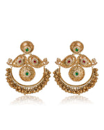 Load image into Gallery viewer, Rajeshwari Golden Earrings