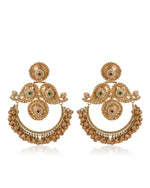 Load image into Gallery viewer, Rajeshwari Golden Earrings