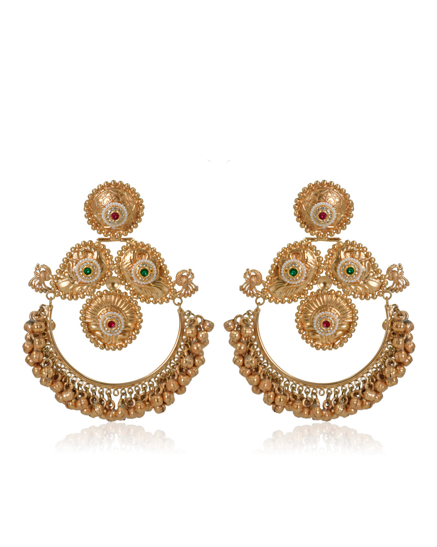 Rajeshwari Golden Earrings