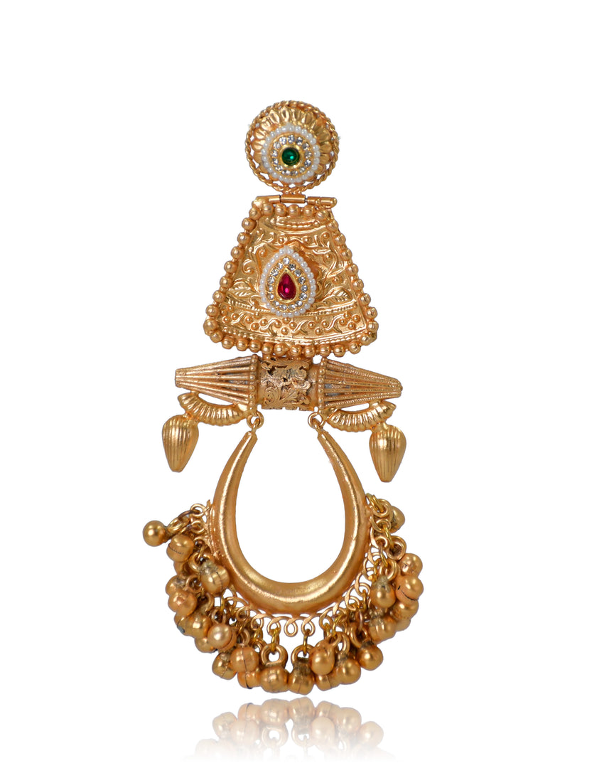 Mayuri Golden Earrings