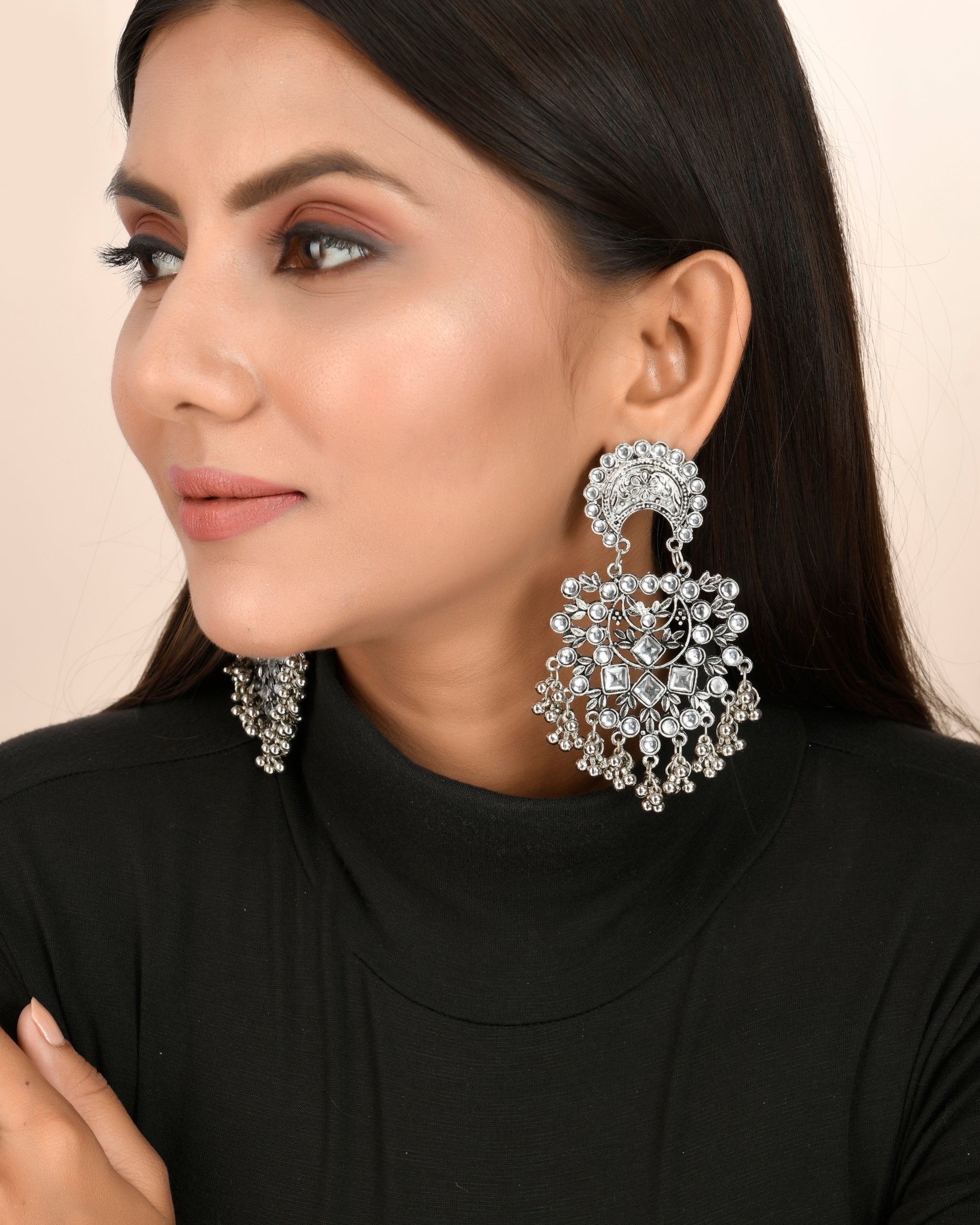 AAINA STONE DANGLER EARRINGS