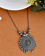 Load image into Gallery viewer, OXIDISED SILVER CHAIN PENDANT