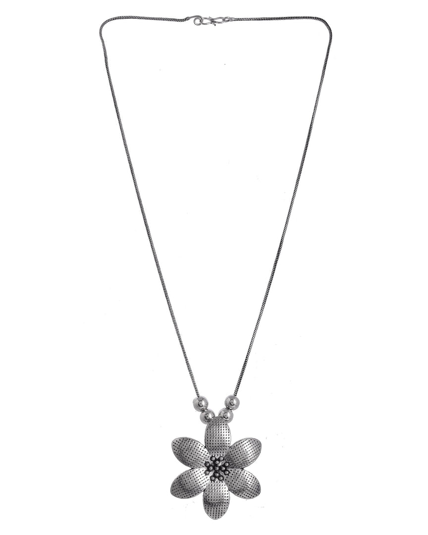 OXIDISED SILVER CHAIN PENDANT