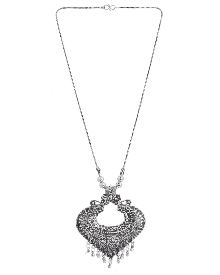 OXIDISED SILVER CHAIN PENDANT