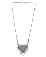 Load image into Gallery viewer, OXIDISED SILVER CHAIN PENDANT