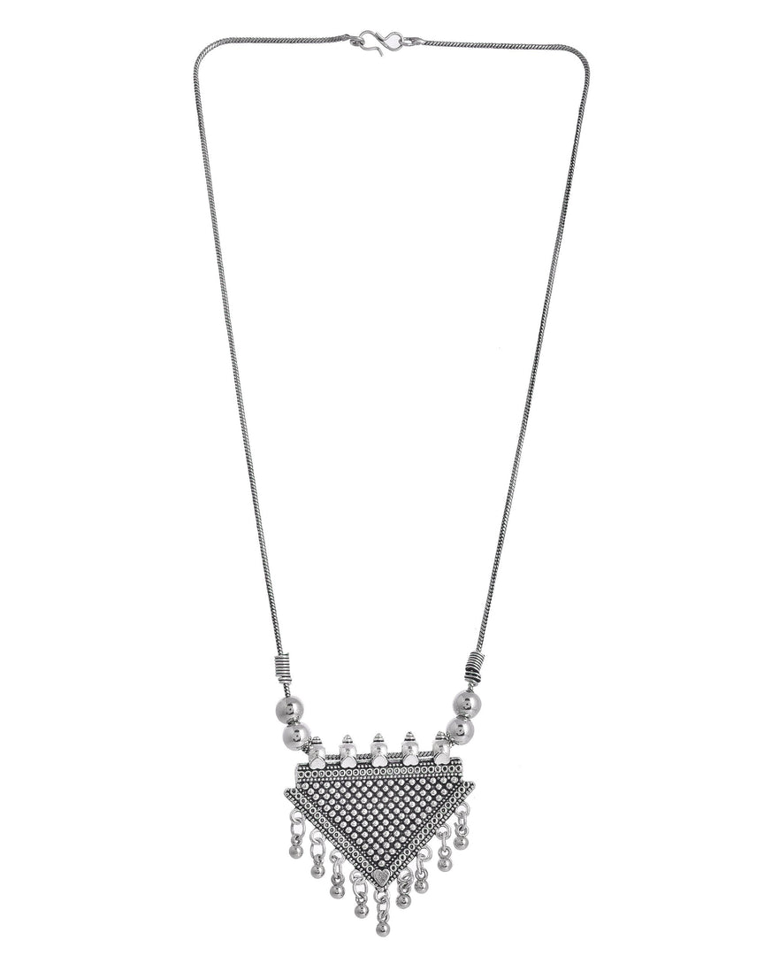 OXIDISED SILVER CHAIN PENDANT