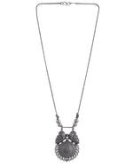 Load image into Gallery viewer, ADYA OXIDISED SILVER CHAIN PENDANT