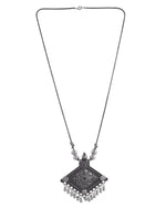 Load image into Gallery viewer, OXIDISED SILVER CHAIN PENDANT