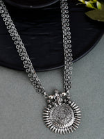 Load image into Gallery viewer, OXIDISED SPRING CHAIN PENDANT NECKLACE