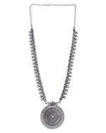 Load image into Gallery viewer, OXIDISED SPRING CHAIN PENDANT NECKLACE